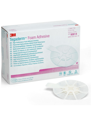 Foam Adhesive Dressing Tegaderm 3M Oval 19cm x 22.2cm