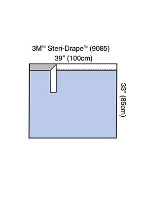 3M™ Steri-Drape™ Adhesive Towel Drape 85 x 100cm - Ctn/120