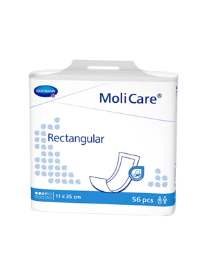 MoliCare® Rectangular Pad 3.5 Drops Unisex 350x108mm – Ctn/4