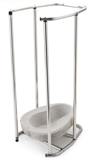 Bedpan Liner Dispenser Rack - Stainless Steel