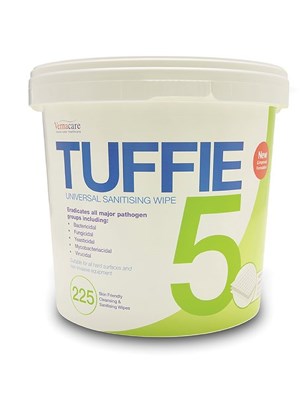 TUFFIE 5 Cleaning and Disinfecting Wipes - Tub/225