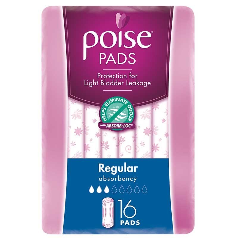 Poise® Regular Pads - Ctn/96