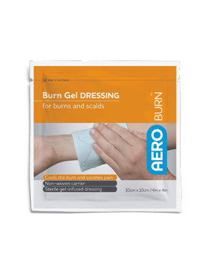 Aeroburn Moisture-Retentive Non-Adherent Burn Gel Dressing 10x10cm