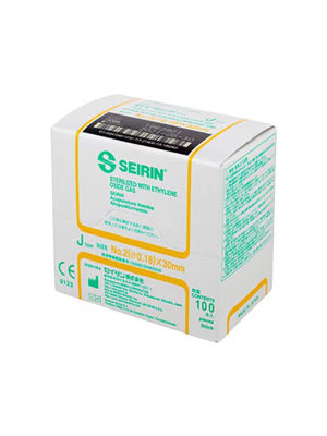 Sterile Ultra-Fine Stainless Steel Needles Acupuncture .18x30mm Seirin 
