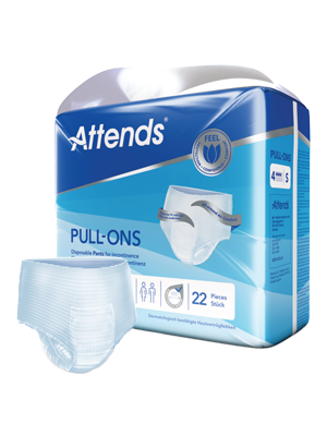 Attends® Pull-Ons, Absorbency Level 3/4 Small (60-90cm) - Pkt/22