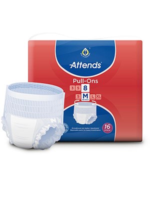 Attends Pull-Ons 8 Medium - Pkt/16