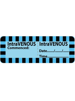 INTRAVENOUS LINE LABEL 70x25mm - Roll/500