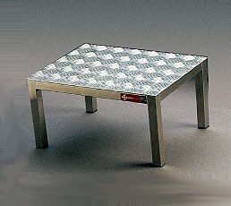 STEP STOOL SINGLE ALUMINIUM TREAD