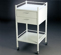 DRESSING TROLLEY WITH 2 DRAWER 490 x 490 x 900mm