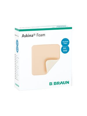 Askina Foam Hydrophilic Absorbent Dressing 10cm x 10cm