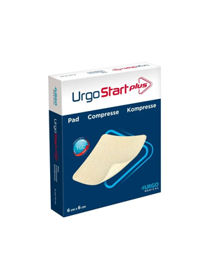 UrgoStart Plus Pad Antimicrobial Sterile Hydrocolloid Tech 6cm x 6cm
