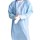 Impervious THUMBS-UP* Film Gown With Thumbhooks - X-Large Blue - Ctn/75