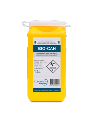Sharps Container 1.4L Clip Lid