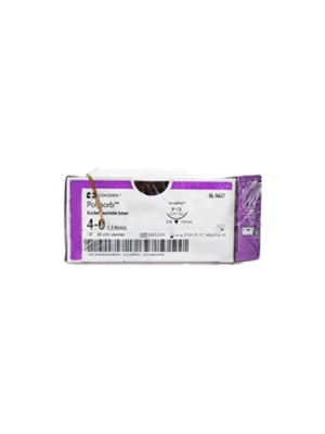 Polysorb Suture Coviden Absorbable Undyed Violet 4/0