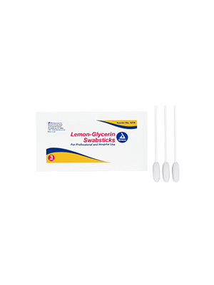 Lemon-Glycerin Swabsticks Dynarex - Box/50