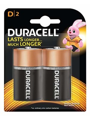 DURACELL BATTERIES #D - Pkt/2