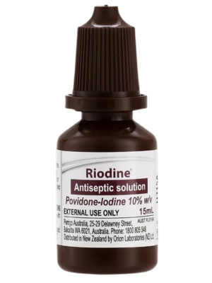 Riodine Povidone Iodine Solution 10% 15ml