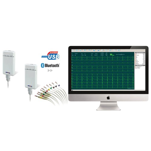 ECG-MAC 12 Channel Bluetooth or USB Based ECG