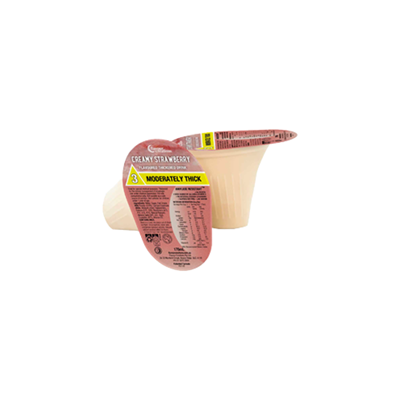 Flavour Creations Creamy Strawberry Flavoured Thickened Drink 175mL Level 3 Moderately Thick - 24 Pack