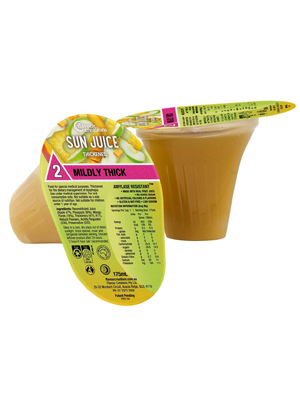 Flavour Creations Sun Juice Thickened 175mL Level 2 Mildly Thick - 24 Pack