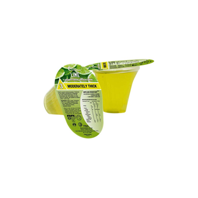 Flavour Creations Lime Flavoured Cordial Thickened Drink 175mL Level 3 Moderately Thick - 24 Pack