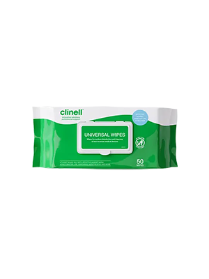 Disinfectant Universal Wipes Detergent Alcohol Free Clinell