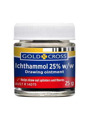Ichthammol 25% Drawing Ointment For Splinters & Thorns 25g
