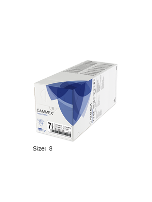 GAMMEX Ortho Gloves Latex Ortho Ultra-Thick Powder Free Size 8