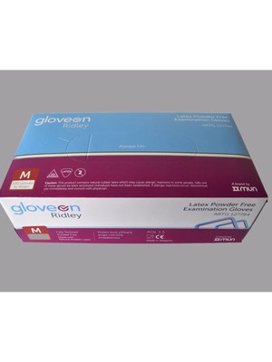 Gloveon Ridley Latex Powder Free Exam Gloves Medium - Box/100