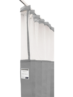  Medical Curtains Antimicrobial Haines Grey 4.5m x 2m 