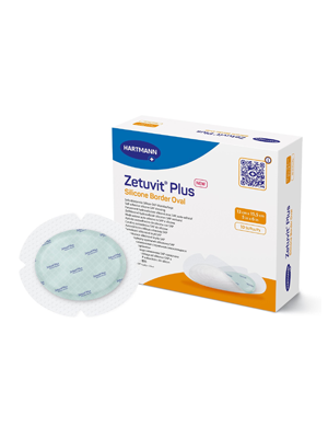 Zetuvit® Plus Super Absorbent Dressing Silicone Border Silicone Adhesive 13x15.5cm
