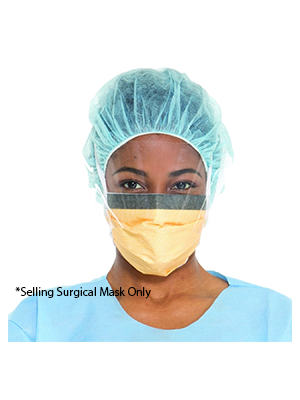 FLUIDSHIELD* Surgical Mask Level 3 Fog-Free, Latex-Free - Box/25