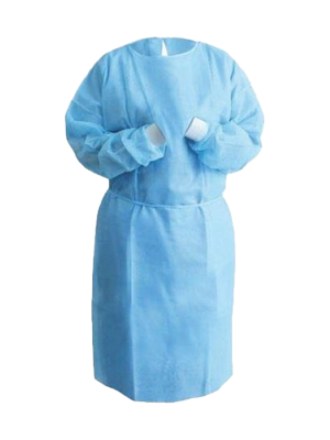 Gown Isolation Inhealth Disposable Protective Level 2 Blue