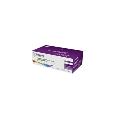inhealth Disposable Face Mask Level 2R 3Ply with Ear Loop-Box/50