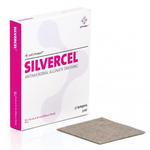 Silvercel NA Hydro-Alginate Silver 11cm x 11cm Box/10