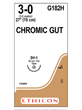 CHROMIC GUT Sutures Undyed 70cm 3-0 SH-1 22mm - Box/36
