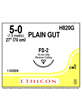 PLAIN GUT Sutures Yellowish Tan 70cm 5-0 FS-2 19mm - Box/12