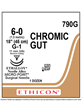Surgical Gut Sutures (Chromic) Undyed 45cm 6-0 G-1 11mm - Box/12
