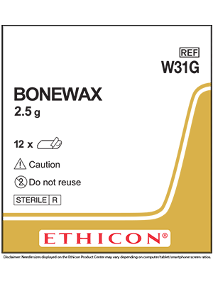 Bonewax Needleless Sutures 2.5g Natural  - Box/12