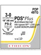 PDS® Plus Antibacterial Sutures Absorbable Undyed 3-0 45cm - Box/12