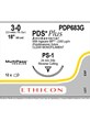 PDS® Plus Antibacterial Suture Absorbable Undyed 3-0 45cm - Box/12