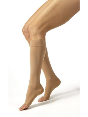 JOBST Relief Knee High Open Toe Compression Socks - Large