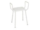 SHOWER STOOL ADJ HEIGHT + GRIP