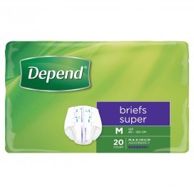 Depend Briefs Super Medium - Ctn/20