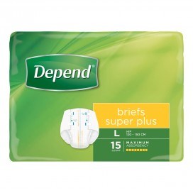 Depend Briefs Super Plus Large - Ctn/15