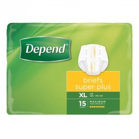 Depend Briefs Super Plus XL - 4 x 15/ctn