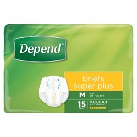 Depends Briefs Super Plus Medium - Ctn/15