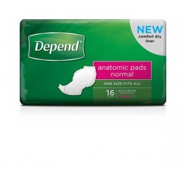 Depend Anatomics Pad Normal 4 x 16's - Ctn/1