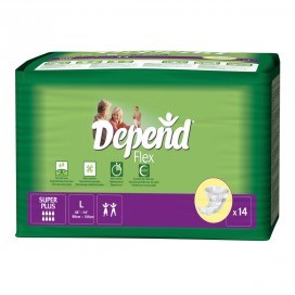 Depend Flex Super Plus Large - Ctn/14