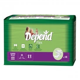 Depend Flex Super Plus Medium - Ctn/14